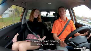 Рыжая мәдина Bigtit сорады мүшесі жол мұғалімнің алдында жыныстық қатынас